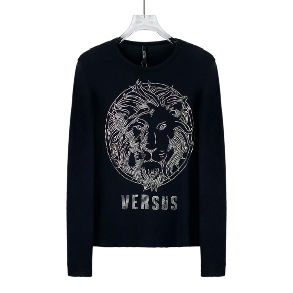 Versace Black Lion Graphic Men's Sweater - Picture 1 of 8
